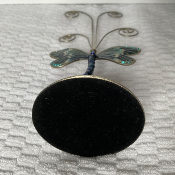 Metal and Enamel Dragonfly Display Stand - Photo or Jewellery Holder - Picture 13 of 16